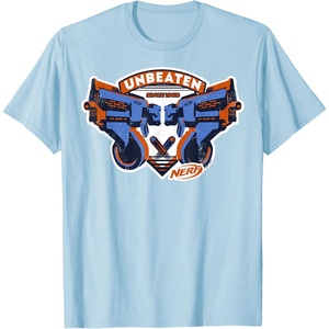 Nerf Blasters Unbeaten Logo T-Shirt(Baby Blue)