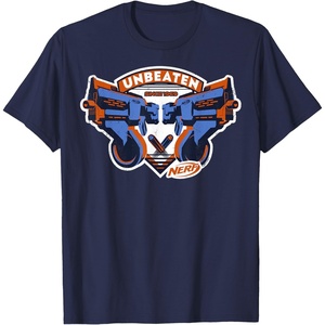 Nerf Blasters Unbeaten Logo T-Shirt(Navy Blue)