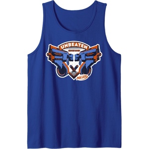 Nerf Blasters Unbeaten Logo Tank Top(Royal Blue)