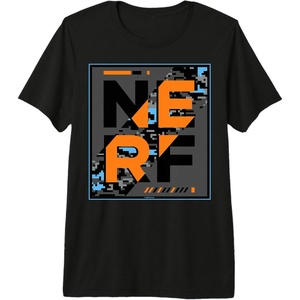 Nerf Camouflage Glitch Poster Premium Tri-blend T-Shirt(Black)