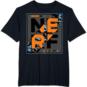 Nerf Camouflage Glitch Poster T-Shirt(Black)