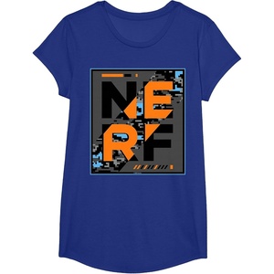 Nerf Camouflage Glitch Poster T-Shirt(Royal Blue)