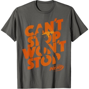 Nerf Can’t Stop Won’t Stop Silhouette T-Shirt(Asphalt Grey)