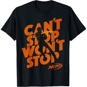 Nerf Can’t Stop Won’t Stop Silhouette T-Shirt(Black)