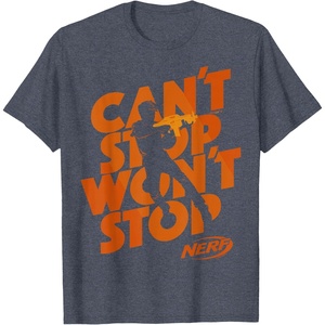 Nerf Can’t Stop Won’t Stop Silhouette T-Shirt(Heather Blue)