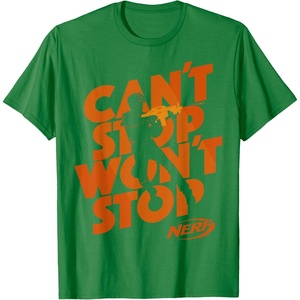 Nerf Can’t Stop Won’t Stop Silhouette T-Shirt(Kelly Green)