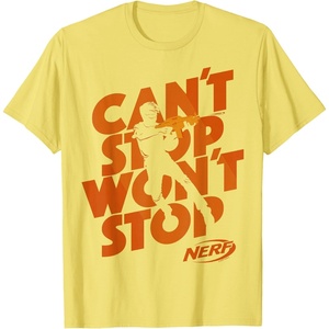 Nerf Can’t Stop Won’t Stop Silhouette T-Shirt(Lemon Yellow)