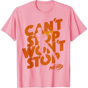 Nerf Can’t Stop Won’t Stop Silhouette T-Shirt(Pink)