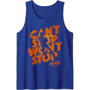 Nerf Can’t Stop Won’t Stop Silhouette Tank Top(Royal Blue)
