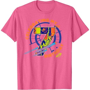 Nerf Celebrating My 7th Birthday T-Shirt(Pink Heather)