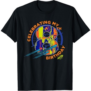 Nerf Celebrating My 8th Birthday T-Shirt(Black)