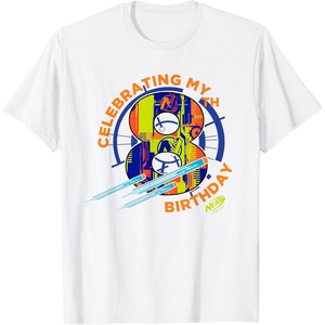 Nerf Celebrating My 8th Birthday T-Shirt(White)