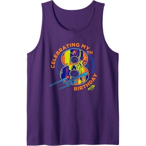 Nerf Celebrating My 8th Birthday Tank Top(Purple)