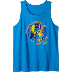 Nerf Celebrating My 8th Birthday Tank Top(Sapphire Blue)