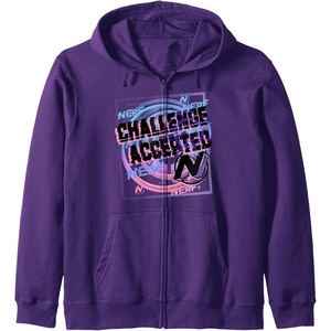 Nerf Challenge Accepted Zip Hoodie(Purple)