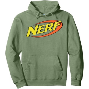 Nerf Classic Retro Color Logo Pullover Hoodie(Sage Green)