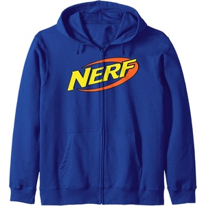 Nerf Classic Retro Color Logo Zip Hoodie(Royal Blue)