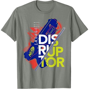 Nerf Engage Disruptor Retro Vintage Text Stack T-Shirt(Olive Heather)