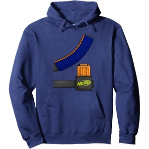 Nerf Faux Tactical Costume Pullover Hoodie(Navy Blue)