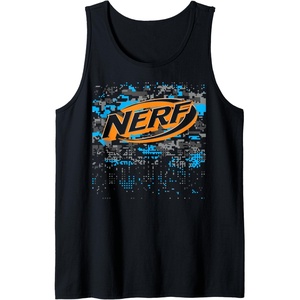 Nerf Glitch Camouflage Logo Tank Top(Black)