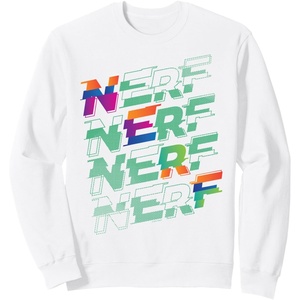 Nerf Glitch Color Logo Stack Sweatshirt(White)