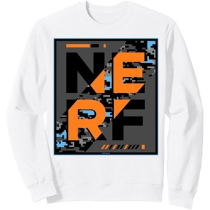 Nerf Glitch Poster Sweatshirt(White)