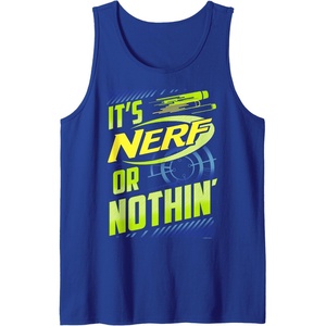 Nerf It’s Nerf Or Nothin’ Retro Bold Logo Tank Top(Royal Blue)