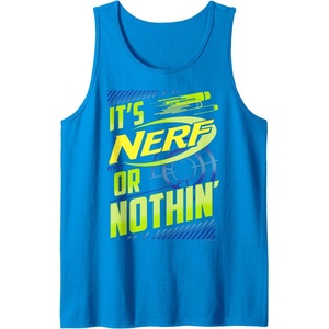 Nerf It’s Nerf Or Nothin’ Retro Bold Logo Tank Top(Sapphire Blue)