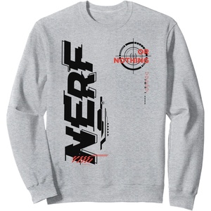 Nerf It’s Nerf Or Nothing Target Bullseye Side Graphic Sweatshirt(Heather Grey)