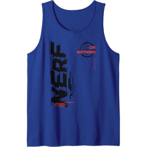 Nerf It’s Nerf Or Nothing Target Bullseye Side Graphic Tank Top(Royal Blue)
