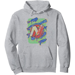 Nerf Logo Blaster Scribbles Pullover Hoodie(Heather Grey)
