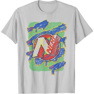 Nerf Logo Blaster Scribbles T-Shirt(Silver Grey)