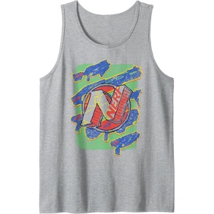 Nerf Logo Blaster Scribbles Tank Top(Heather Grey)