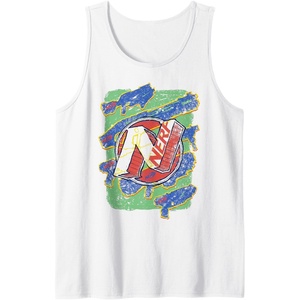 Nerf Logo Blaster Scribbles Tank Top(White)