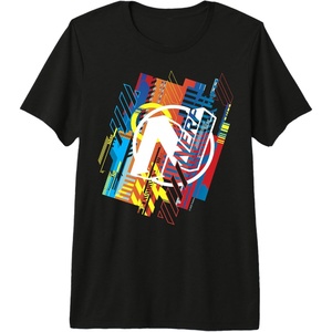 Nerf N Glitched Logo Premium Tri-Blend T-Shirt(Black)
