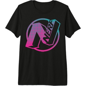 Nerf N Gradient Comic Style Logo Premium Tri-blend T-Shirt(Black)