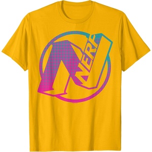 Nerf N Gradient Comic Style Logo T-Shirt(Golden Yellow)