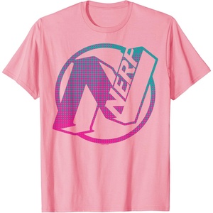 Nerf N Gradient Comic Style Logo T-Shirt(Pink)
