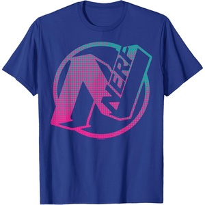Nerf N Gradient Comic Style Logo T-Shirt(Royal Blue)