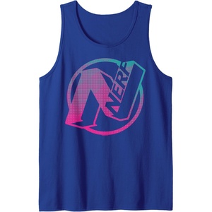 Nerf N Gradient Comic Style Logo Tank Top(Royal Blue)