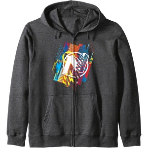 Nerf N Logo Glitched Zip Hoodie(Dark Heather Grey)