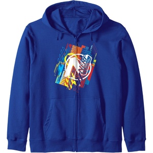 Nerf N Logo Glitched Zip Hoodie(Royal Blue)
