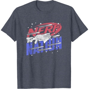 Nerf Nation Americana Blaster T-Shirt(Heather Blue)