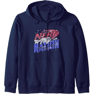 Nerf Nation Americana Blaster Zip Hoodie(Navy Blue)