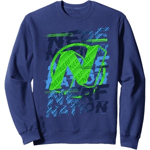 Nerf Nation Logo Stack Sweatshirt(Navy Blue)