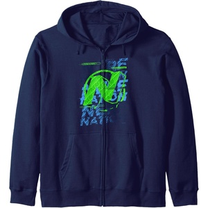 Nerf Nation Logo Stack Zip Hoodie(Navy Blue)