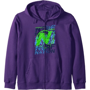 Nerf Nation Logo Stack Zip Hoodie(Purple)