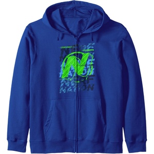 Nerf Nation N Logo Stack Zip Hoodie(Royal Blue)