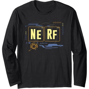 Nerf Periodic Elements Of Nerf Long Sleeve T-Shirt(Black)