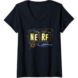 Nerf Periodic Elements Of Nerf V-Neck T-Shirt(Black)